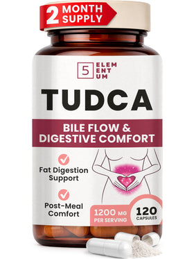 5 elementum TUDCA Complément Alimentaire 1200mg flacon avant