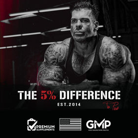 5% Nutrition AllDayYouMay BCAA Poudre 612g - Citron Myrtille avec des fruits