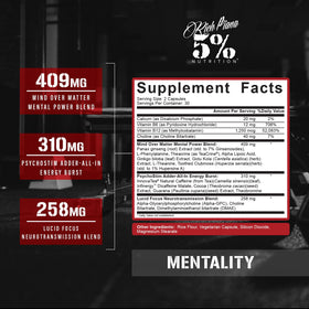 5% Nutrition Mentality complément nootropique capsules