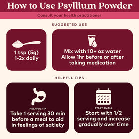 Poudre de psyllium bio ORGANIC INDIA 640g, vue de côté