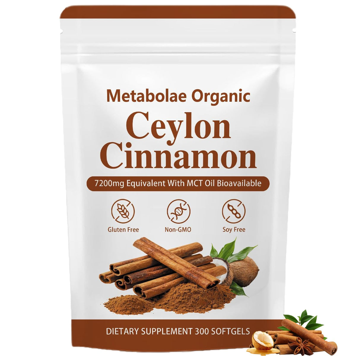 a balanced routine Ceylon Cinnamon Capsules 300 softgels vue de face