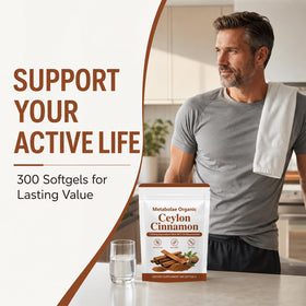 a balanced routine Ceylon Cinnamon Capsules avec informations nutritionnelles