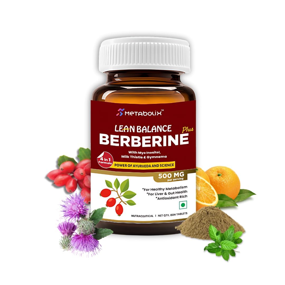 a balanced routine Lean Balance 1000mg Berberine Plus 60 Tablettes vue de face
