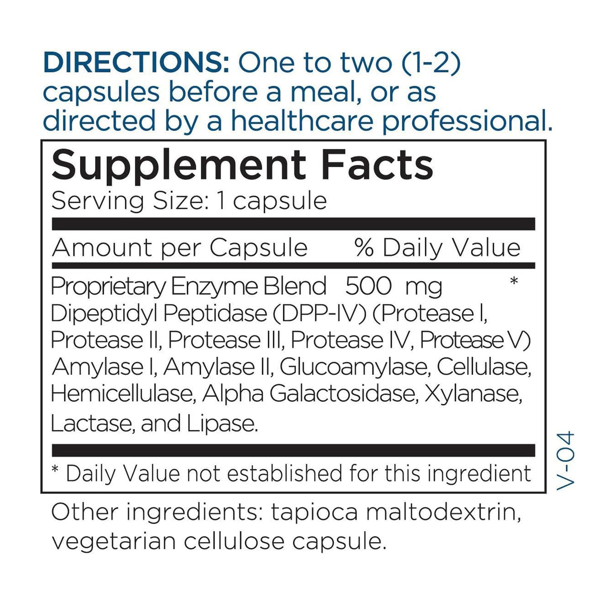 a balanced routine Maintenance GluDaZyme 60 capsules ouverte avec une capsule à côté