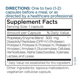 a balanced routine Maintenance GluDaZyme 60 capsules ouverte avec une capsule à côté