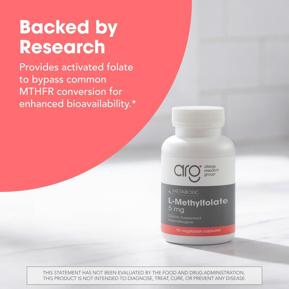 a balanced routine Maintenance L-Méthylfolate 5 mg sur une table