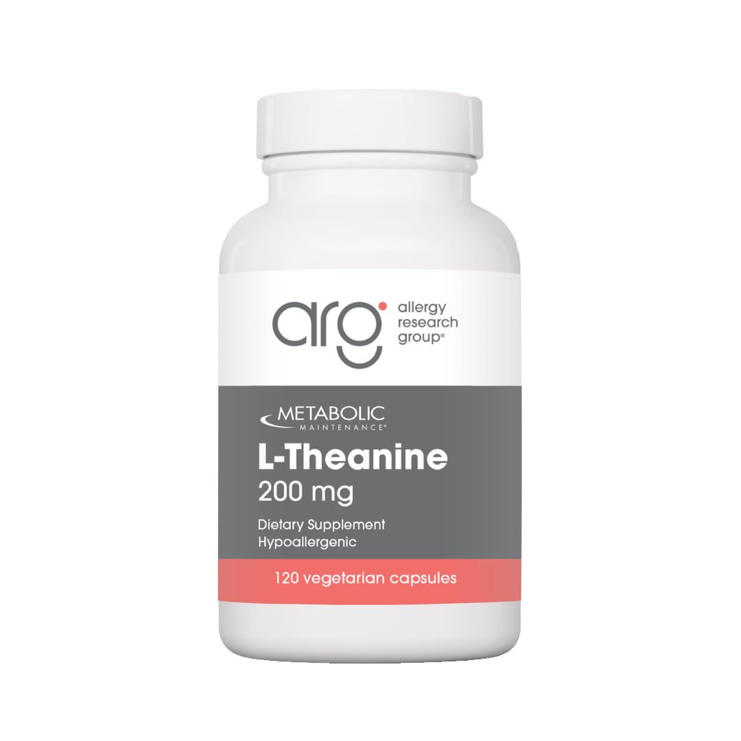 a balanced routine Maintenance L-Theanine 200 mg 120 capsules front view