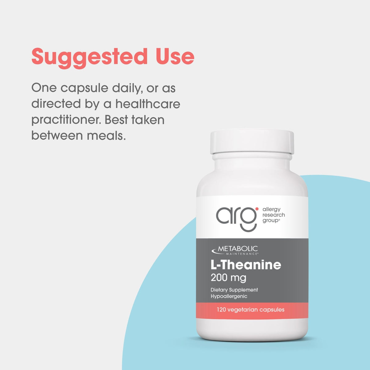 a balanced routine Maintenance L-Theanine capsules on a table