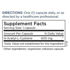 a balanced routine Maintenance NAC N-Acetyl Cysteine 600 mg capsules on a wooden surface