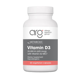 a balanced routine Maintenance Vitamine D3 25000 UI avec K2, 90 capsules, vue de face
