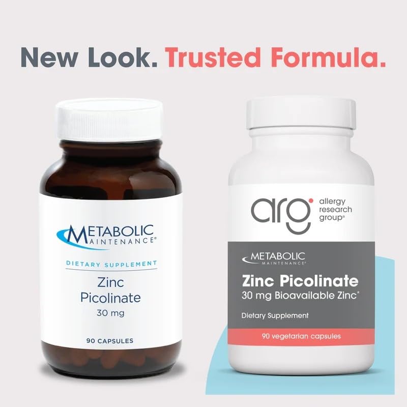 a balanced routine Maintenance Zinc Picolinate 30 mg capsules on a table