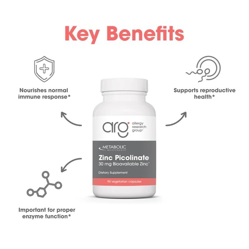 a balanced routine Maintenance Zinc Picolinate 30 mg label details