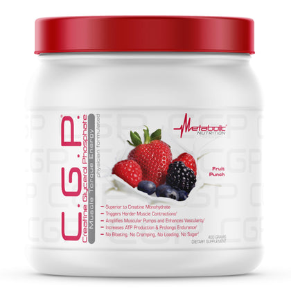 a balanced routine Nutrition CGP Créatine Glycerol Phosphate 400g vue de face