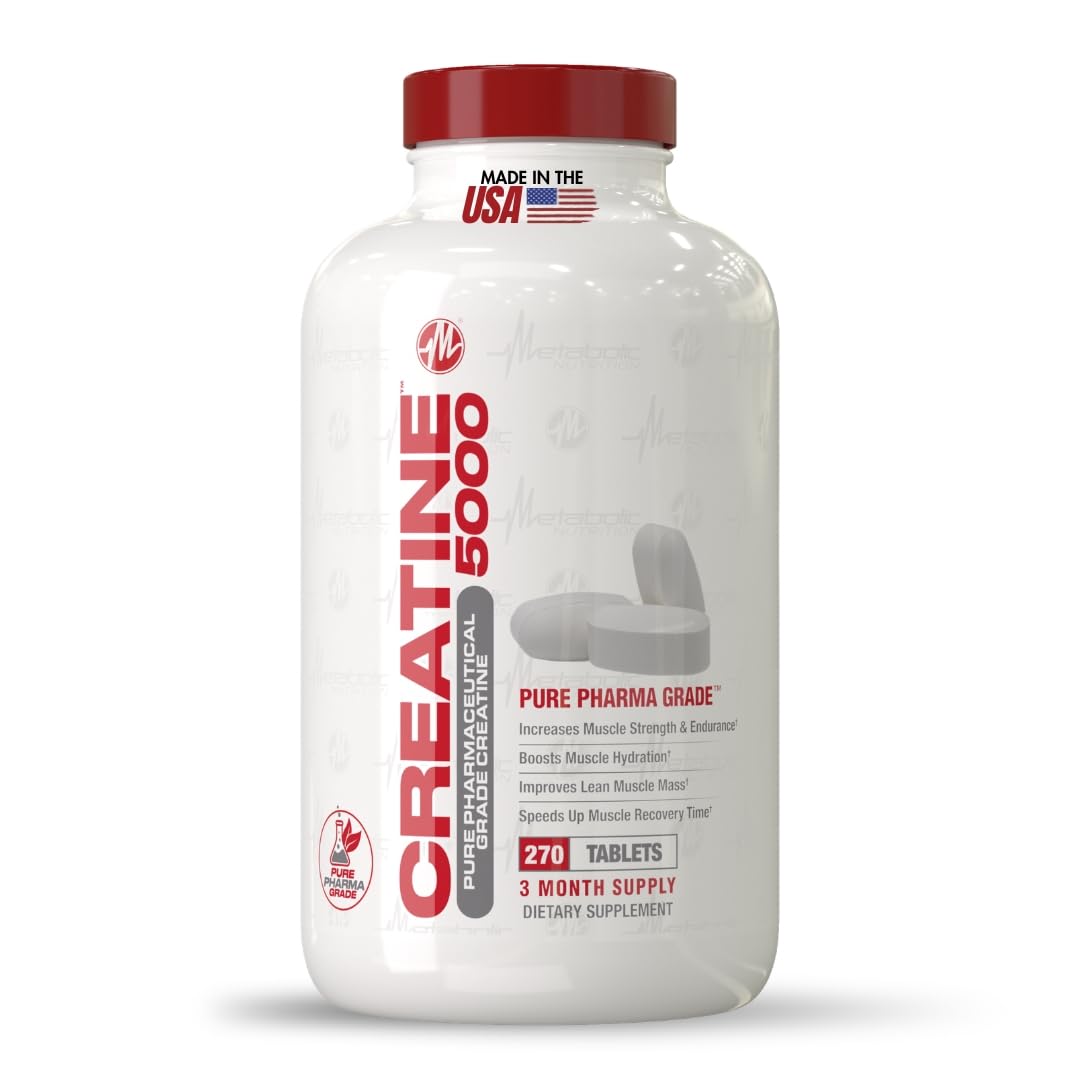 a balanced routine Nutrition Créatine Monohydrate 5000mg 270 comprimés vue de face