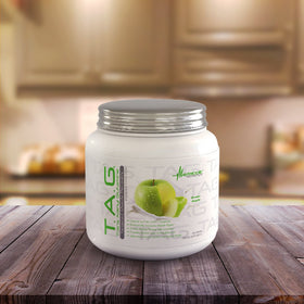 a balanced routine Nutrition TAG L-Glutamine 400g sur une table de sport