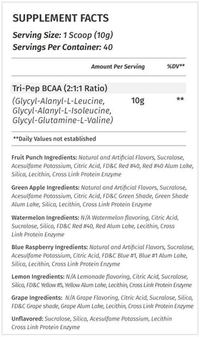 a balanced routine Nutrition TRIPEP BCAA Poudre 400g en poudre