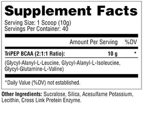 a balanced routine Nutrition TRIPEP BCAA Poudre 400g étiquette