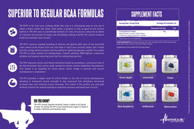 a balanced routine Nutrition TRIPEP BCAA Poudre dans un verre avec de l'eau