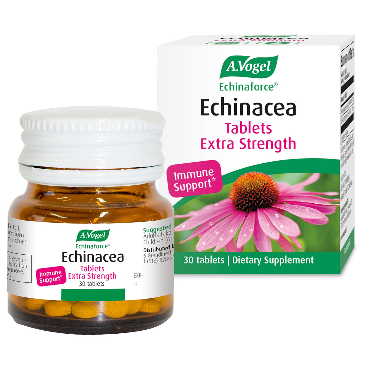 A.Vogel Echinaforce comprimés d'échinacée 30, vue de face