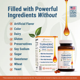 A1Vitality Curcuma NovaSOL 1000mg gélules softgel en studio