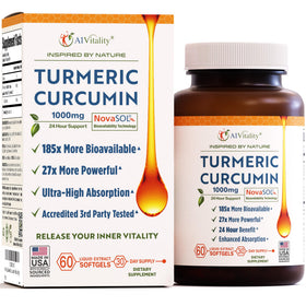 A1Vitality Curcuma NovaSOL 1000mg gélules softgel vue de face