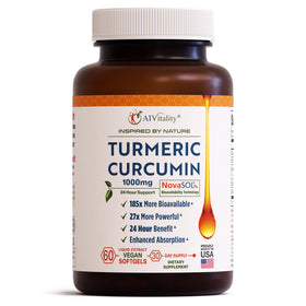 A1Vitality Curcuma Végétalien NovaSOL 1000mg gélules végétales