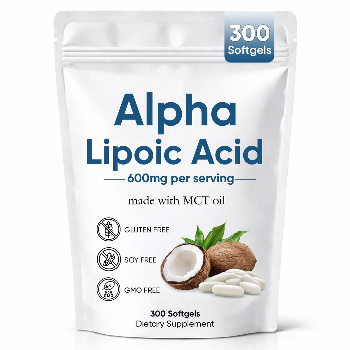 Aacnre Acide Alpha Lipoïque 600mg bouteille vue de face