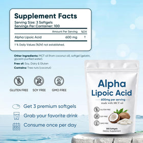 Aacnre Acide Alpha Lipoïque 600mg vue de dessus