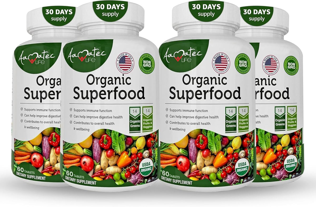 AAMATEC LIFE Bio Superfood Greens 240 comprimés en boîte