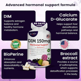 AAMATEC LIFE Complément DIM Complex 150mg capsules sur fond blanc