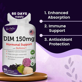 AAMATEC LIFE Complément DIM Complex 150mg étiquette et informations nutritionnelles