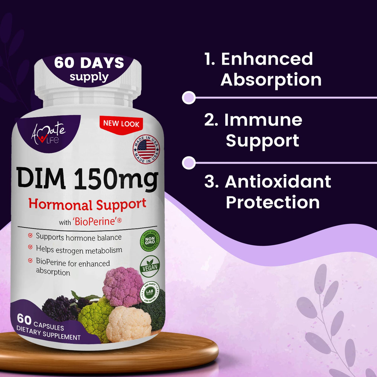 AAMATEC LIFE DIM Complex 150mg étiquette de la bouteille