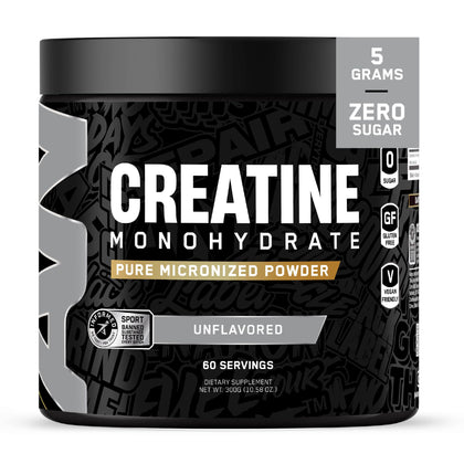 ABE all black everything Créatine Monohydrate 381g vue de face