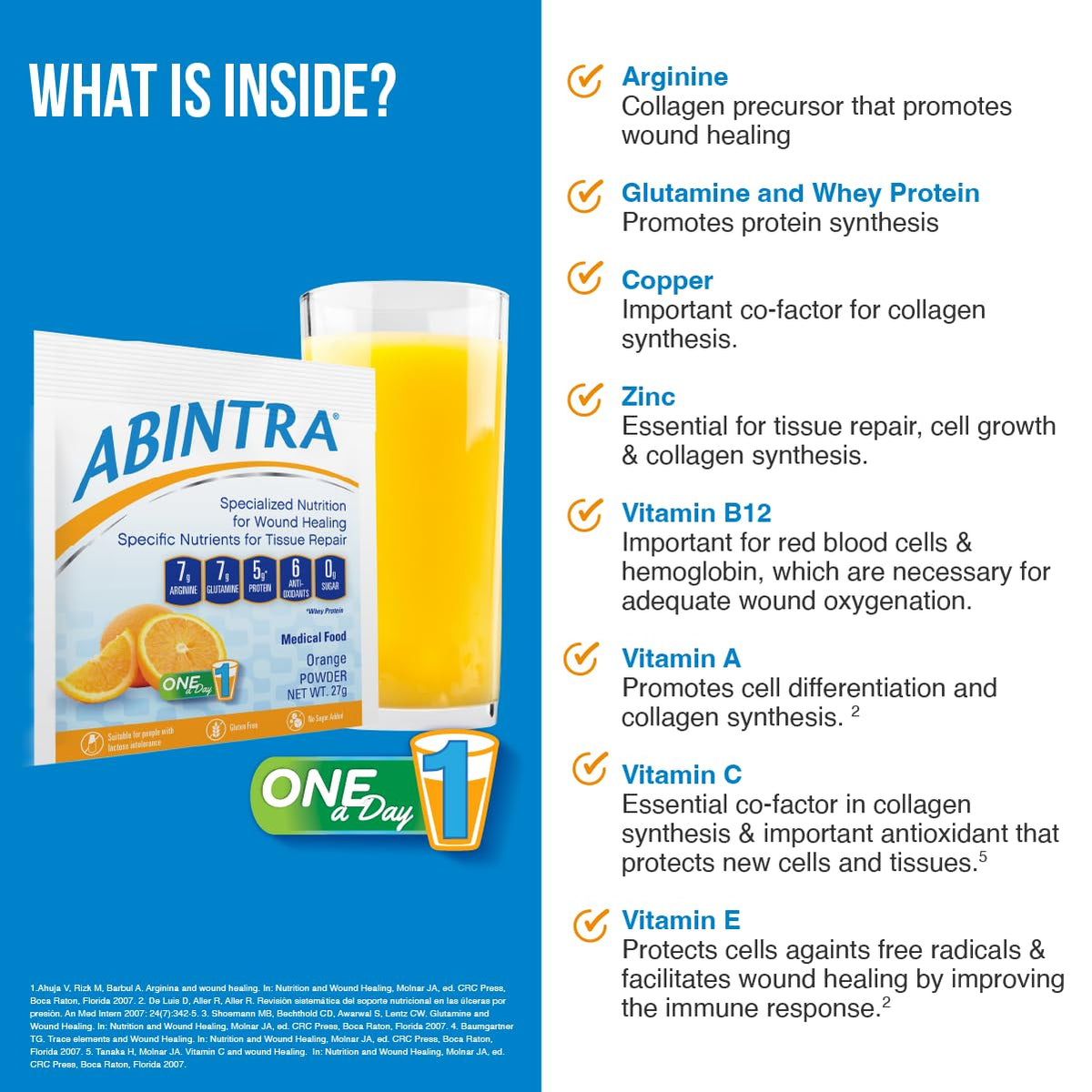 ABINTRA complément nutritionnel avec ingrédients visibles