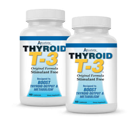 Absolute Nutrition Thyroid T3 120 capsules vue de face