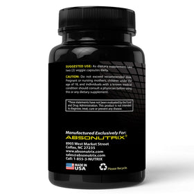 Absonutrix Fucoidan boîte montrant l'arrière et les informations nutritionnelles