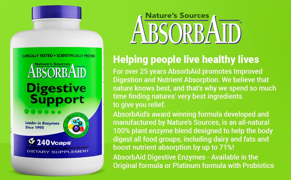 AbsorbAid avec d'autres compléments alimentaires