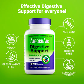 AbsorbAid Complément Alimentaire Multi-Enzymes 90 Vcaps côté