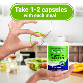 AbsorbAid Enzymes daily, étiquette avec ingrédients