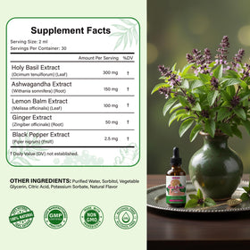 ABYSSUS Basilic Sacré 300mg flacon sur table