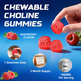 ABYSSUS Gummies Citicoline 1000mg gummies en gros plan