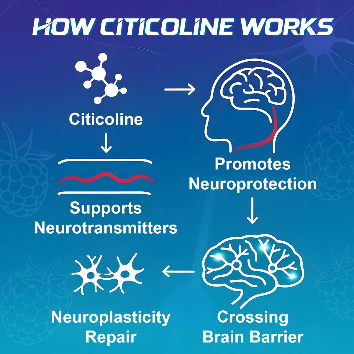 ABYSSUS Gummies Citicoline 1000mg gummies sur une table