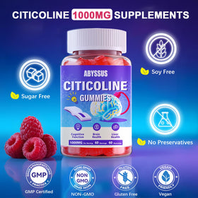 ABYSSUS Gummies Citicoline 1000mg prise d'un gummy