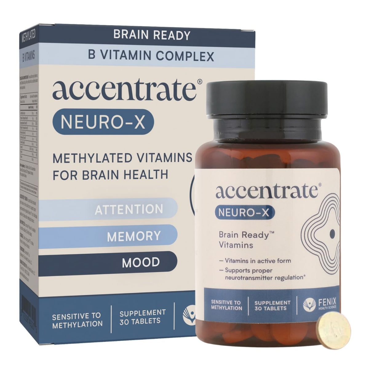 Accentrate Neuro X boîte de 30 comprimés vue de face