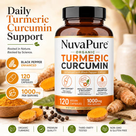 Achuhue Curcuma Curcumin 100g arrière avec informations nutritionnelles