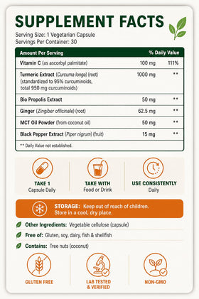 Achuhue Curcuma Curcumin 100g sur une cuisine moderne