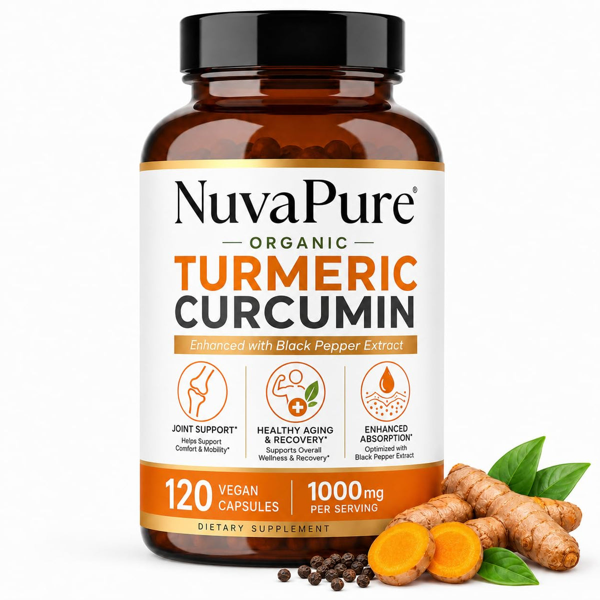 Achuhue Curcuma Curcumin 100g vue avant avec emballage