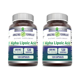 Acide Alpha Lipoïque 600 Mg Amazing Nutrition - paquet avant