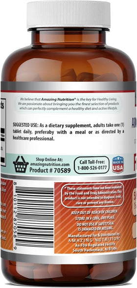 Acide Folique Amazing Nutrition 5000 Mcg comprimés avec étui