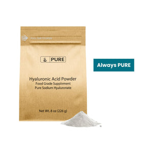 Acide Hyaluronique PURE ORIGINAL INGREDIENTS en poudre vue de près
